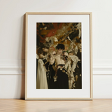 Carte Blanche - Surreal Gay Baroque Art Print / Canvas Framed Art Print Dramatic Ornately Dressed Figure Dark Surreal Gay Baroque, Baroque