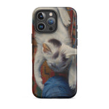 Cat with Ball of Wool - Richard Muller Phone Case, Iphone 16 Pro Max / Matte, Mobile Cases, Toby Leon