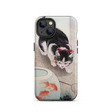 Cat and Goldfish Bowl - Ohara Koson Phone Case Iphone 13 / Matte Cat Goldfish Phone Case Koson Iphone Case, Ohara Koson’s Feline Tableau,