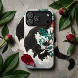 Kat met Tomatenplant - Hiroaki Takahashi iPhone-hoesje, Telefoonhoesjes, Toby Leon