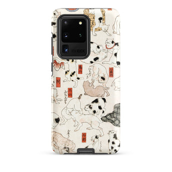 Cats - Utagawa Kuniyoshi Ukiyo-e Phone Case, Samsung Galaxy S20 Ultra / Matte, Mobile Cases, Toby Leon