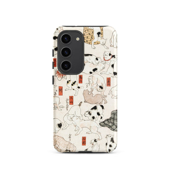 Cats - Utagawa Kuniyoshi Ukiyo-e Phone Case, Samsung Galaxy S23 / Matte, Mobile Cases, Toby Leon