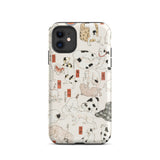 Cats - Utagawa Kuniyoshi Ukiyo-e Phone Case Iphone 11 / Matte Cat-patterned Phone Case Utagawa Kuniyoshi’s Whimsical Feline, Edo Period