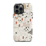 Cats - Utagawa Kuniyoshi Ukiyo-e Phone Case Iphone 13 Pro Max / Matte Cat-patterned Phone Case Utagawa Kuniyoshi’s Whimsical Feline, Edo