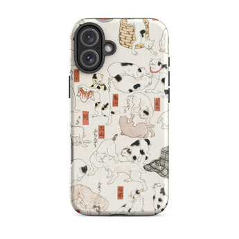 Cats - Utagawa Kuniyoshi Ukiyo-e Phone Case Iphone 16 Plus / Matte Cat-patterned Phone Case Utagawa Kuniyoshi’s Whimsical Feline, Edo