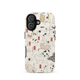 Cats - Utagawa Kuniyoshi Ukiyo-e Phone Case Iphone 17 / Matte Cream-colored Phone Case Cartoon Dog Designs Japanese-style Text Utagawa