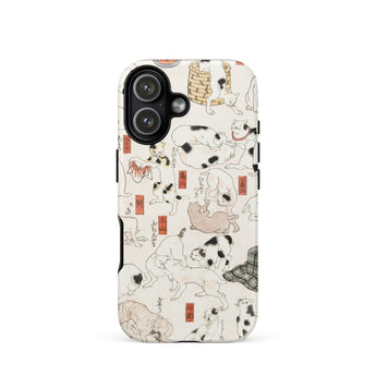 Cats - Utagawa Kuniyoshi Ukiyo-e Phone Case Iphone 17 / Matte Cream-colored Phone Case Cartoon Dog Designs Japanese-style Text Utagawa