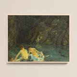 The Cavern - Henry Scott Tuke Art Print / Canvas, Henry Scott Tuke, Henry Scott, Scott Tuke, Cavern Seals Sun-bronzed, Seals Sun-bronzed