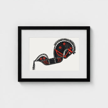 Ceremonieel Danspaard - Reijer Stolk Graphic Art Print / Canvas Stolk’s, Dutch Folk Traditions Prints