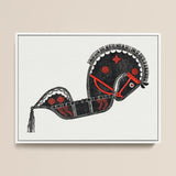 Ceremonieel Danspaard - Reijer Stolk Graphic Art Print / Canvas, 16x12’’ / 41x31cm / White Frame, Posters Prints & Visual Artwork, Toby Leon