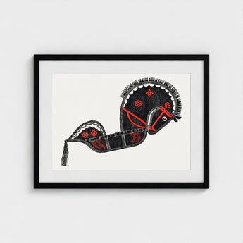 Ceremonieel Danspaard - Reijer Stolk Graphic Art Print / Canvas Stolk’s, Dutch Folk Traditions Prints