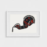 Ceremonieel Danspaard - Reijer Stolk Graphic Art Print / Canvas Stolk’s, Dutch Folk Traditions Prints