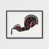 Ceremonieel Danspaard - Reijer Stolk Graphic Art Print / Canvas Stolk’s, Dutch Folk Traditions Prints