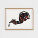 Ceremonieel Danspaard - Reijer Stolk Graphic Art Print / Canvas Stolk’s, Dutch Folk Traditions Prints