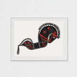 Ceremonieel Danspaard - Reijer Stolk Graphic Art Print / Canvas Stolk’s, Dutch Folk Traditions Prints