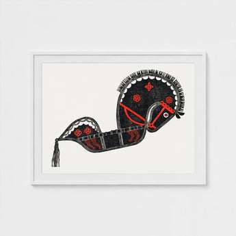 Ceremonieel Danspaard - Reijer Stolk Graphic Art Print / Canvas Stolk’s, Dutch Folk Traditions Prints