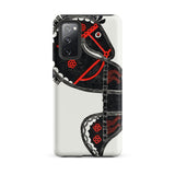 Ceremonieel Danspaard - Reijer Stolk Phone Case Samsung Galaxy S20 Fe / Matte Sleek White Bold Black Red Stylized Stolk’s, Horse Mobile