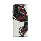 Ceremonieel Danspaard - Reijer Stolk Phone Case Samsung Galaxy S21 Fe / Matte Black Red Stylized Horse Design Phone Case White Reijer