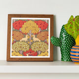 Cerfs et Arbres - Maurice Pillard Verneuil Art Print / Canvas Framed Artwork Colorful Trees Deer Stylized Folk, Nouveau, Verneuil’s Sylvan