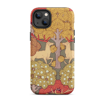 Cerfs et Arbres - Maurice Pillard Verneuil Phone Case Iphone 14 Plus / Matte Deer-themed Iphone Case Maurice Pillard Verneuil, Art Nouveau