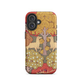 Cerfs et Arbres - Maurice Pillard Verneuil Phone Case, Maurice Pillard Verneuil, Art Nouveau Masterpiece, Verneuil’s Cerfs