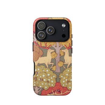 Cerfs et Arbres - Maurice Pillard Verneuil Phone Case Iphone 17 Pro / Matte Iphone 12 Pro Max Case Forest Scene Design Maurice Pillard