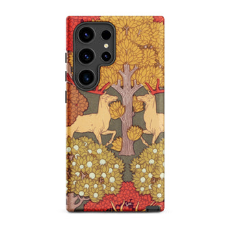 Cerfs et Arbres - Maurice Pillard Verneuil Phone Case, Maurice Pillard Verneuil, Art Nouveau Masterpiece, Verneuil’s Cerfs