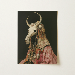 Cernunnos - Pagan Priest Art Print / Canvas, 12x16’’ / 31x41cm / Unframed / no Border, Posters Prints & Visual Artwork, Toby Leon
