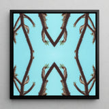 Chain Reaction - Trippy Succulent Art Print / Canvas, Trippy Cactus Succulent, Psychedelic Desert Oasis, Mesmerizing World