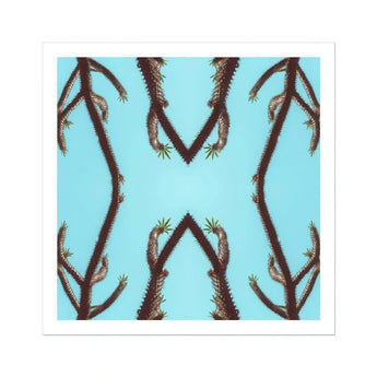 Chain Reaction - Trippy Succulent Art Print / Canvas, Trippy Cactus Succulent, Psychedelic Desert Oasis, Mesmerizing World