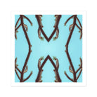Chain Reaction - Trippy Succulent Art Print, Palm Tree Trunks Arranged Symmetrical Mirrored Pattern