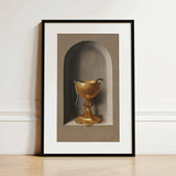 Chalice of Saint John the Evangelist - Hans Memling Art Print / Canvas, 12x18’’ / 31x46cm / Black Frame / Matboard, Posters Prints & Visual