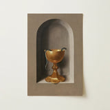 Chalice of Saint John the Evangelist - Hans Memling Art Print / Canvas Golden Ornate Two Dark Snakes Coiled Rim Memling’s, Prints