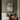 Black-framed Artwork Dramatic Scene Monochrome Ink Winged Caricatures Scuttle, Sweeping Bird Figures, Dim Doorway