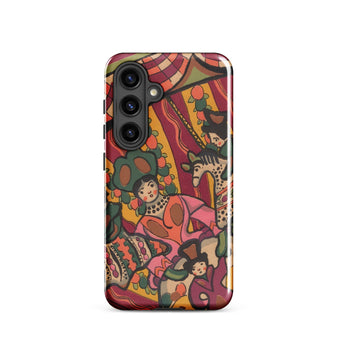Chauve Souris - Ralph Barton Phone Case Samsung Galaxy S24 / Gloss Vibrant Illustrated Phone Case Stylized Figures Circus-themed Design