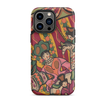 Chauve Souris - Ralph Barton Phone Case Iphone 14 Pro Max / Matte Vibrant Illustrated Phone Case Stylized Figures Colorful Carnival Ralph