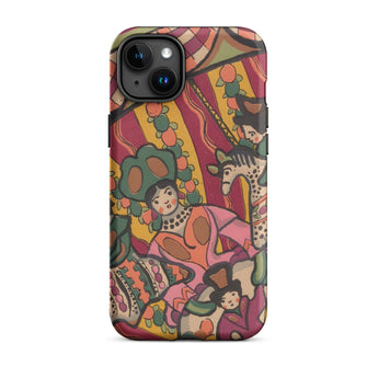 Chauve Souris - Ralph Barton Phone Case Iphone 15 Plus / Matte Vibrant Illustrated Phone Case Stylized Figures Whimsical Carnival Ralph