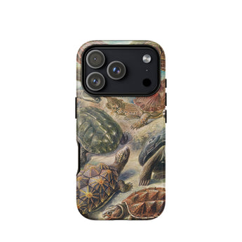 Custodia per iPhone Chelonia Turtles - Ernst Haeckel, 17 Pro / Opaca, Custodie per telefoni cellulari, Toby Leon