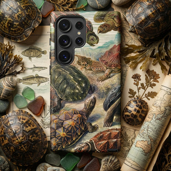 Chelonia Turtles - Ernst Haeckel Phone Case Detailed Vintage-style Illustrated Phone Case Variety Turtles Naturalistic Chelonia Turtles,