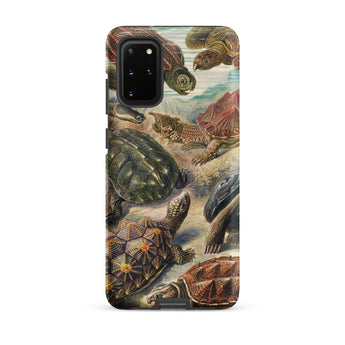 Chelonia Turtles - Ernst Haeckel Phone Case Samsung Galaxy S20 Plus / Matte Phone Case Detailed Illustration Turtles Naturalistic Poses