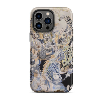 Chimera - Surreal Alien Sea Creatures Phone Case Iphone 14 Pro Max / Matte Abstract Patterned Phone Case Surreal Alien Sea, Sea Creatures,