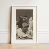 The Chinchillas - Francisco De Goya Art Print / Canvas, 12x18’’ / 31x46cm / White Frame / Matboard, Posters Prints & Visual Artwork, Toby
