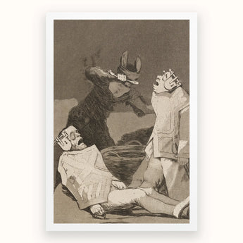 The Chinchillas - Francisco De Goya Art Print / Canvas Donkey Dentistry Patients, Ignorance Gnaws, Blind Authority Muzzles Prints