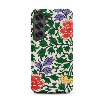 Chinese Aesthetic Botanical Pattern - Owen Jones Phone Case, Samsung Galaxy S25 Plus / Matte, Mobile Cases, Toby Leon