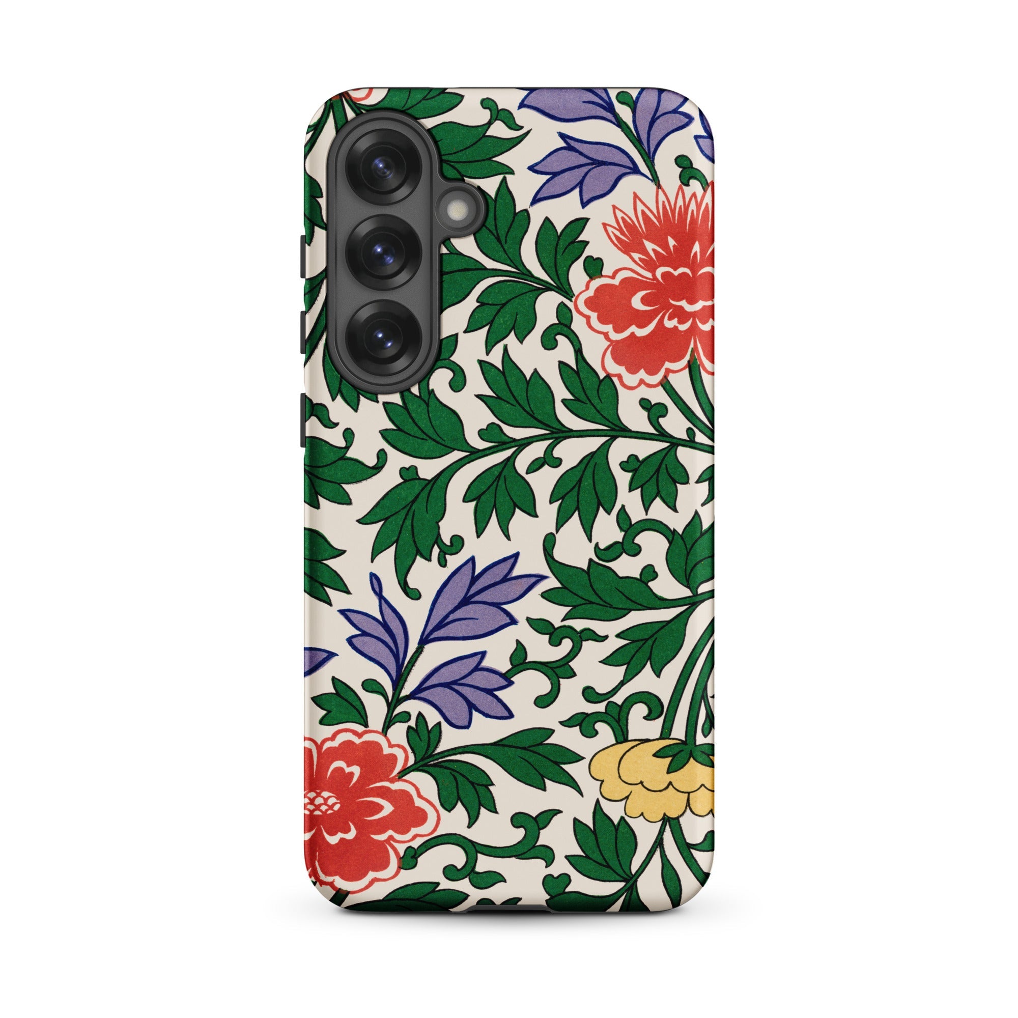 Chinese Aesthetic Botanical Pattern - Owen Jones Samsung Case, Galaxy S25 Plus / Matte, Floral Patterned Phone Case