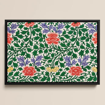 Chinese Botanical Illustration - Owen Jones Art Print / Canvas, 18x12’’ / 46x31cm / Black Frame, Posters Prints & Visual Artwork, Toby Leon