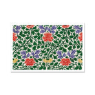 Chinese Botanical Illustration - Owen Jones Art Print, Floral Pattern Red Purple Yellow Blooms Amid Green