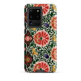 Chinese Floral Pattern - Owen Jones Phone Case Samsung Galaxy S20 Ultra / Matte Vibrant Floral-patterned Bold Red Green Gold Symphony,