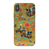 Chinese and Japanese Pattern - Auguste Racinet Iphone Case, x / Matte, Decorative Phone Case Colorful Asian-inspired Dragon Floral Pattern