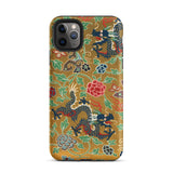 Chinese and Japanese Pattern - Auguste Racinet Phone Case Iphone 11 Pro Max / Matte Dragon-patterned Smartphone, East Asian Artistry Mobile